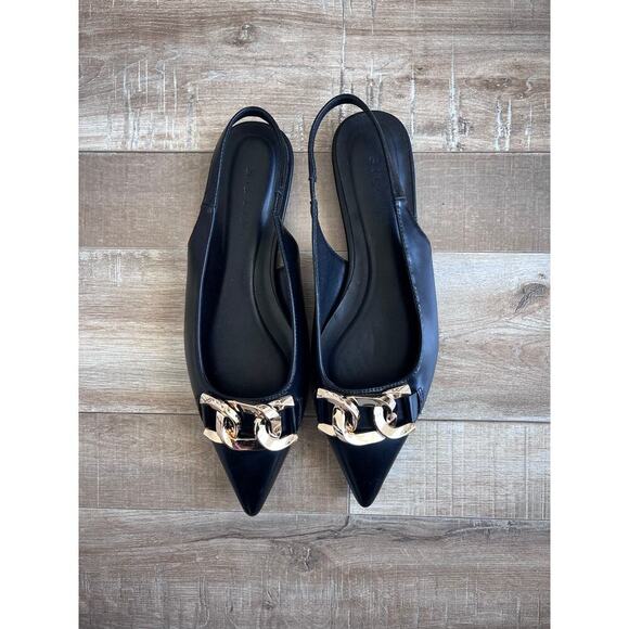 Billini Pointed Toe Chain Flat Size 6 - Picture 1 of 3